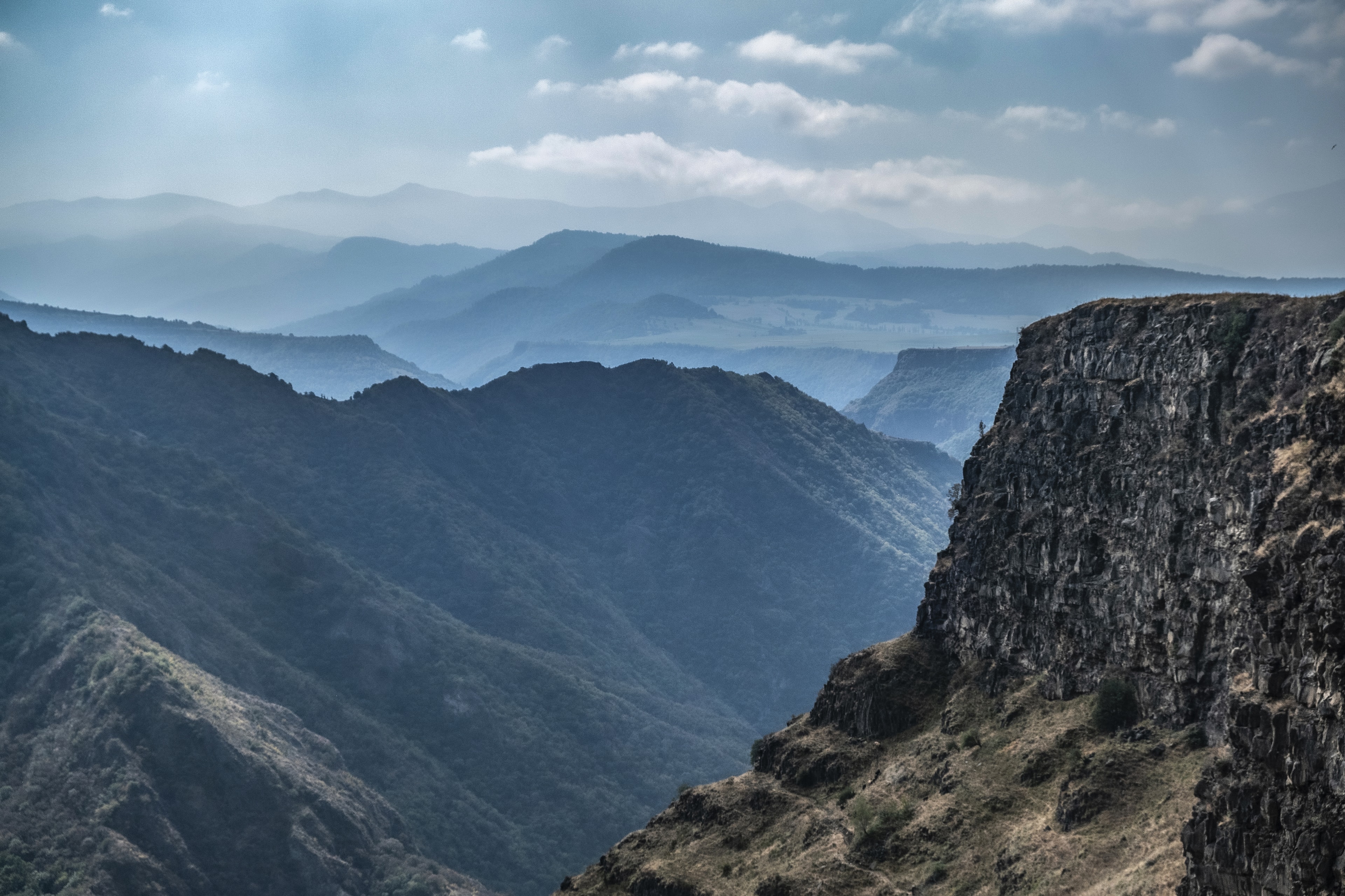 View of Debed River in the eponymous canyon, Lori Armenia